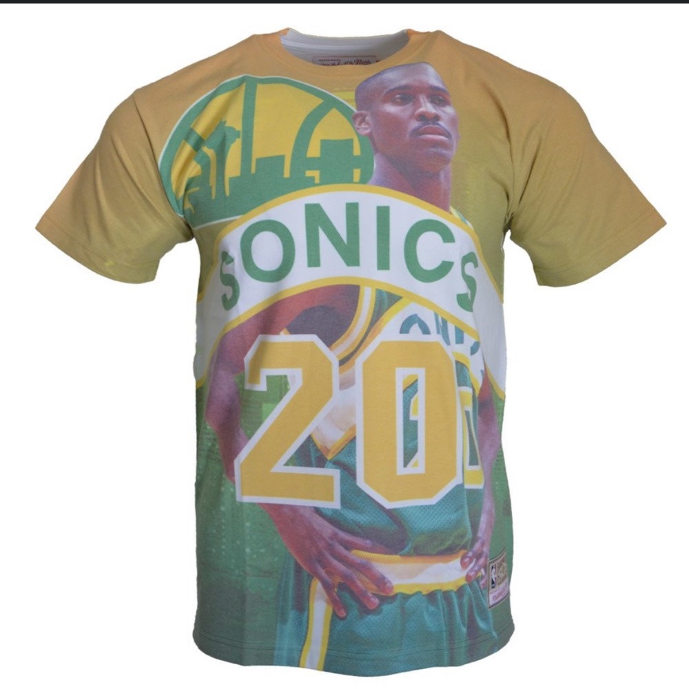 Mitchell & Ness Seattle Super Sonics Gary Payton #20 tee
